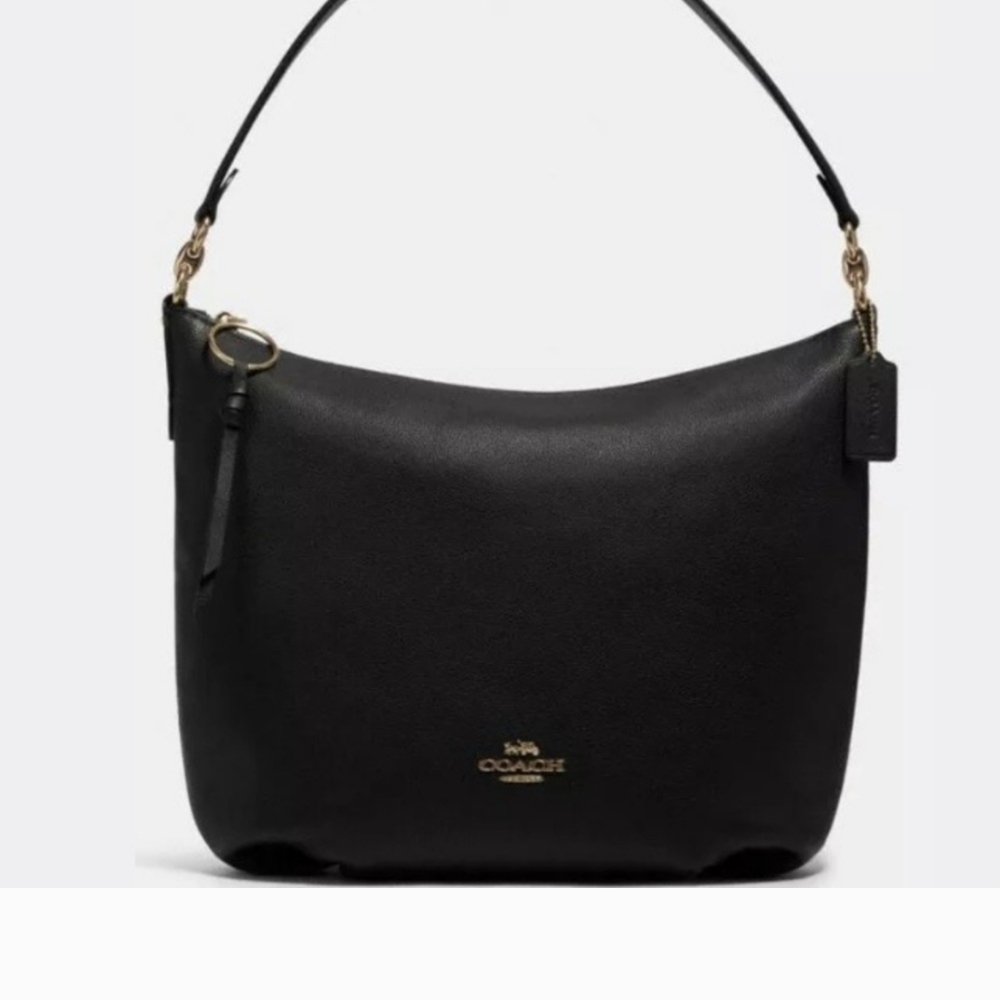 Coach Skylar Hobo Black Leather Shoulder Bag